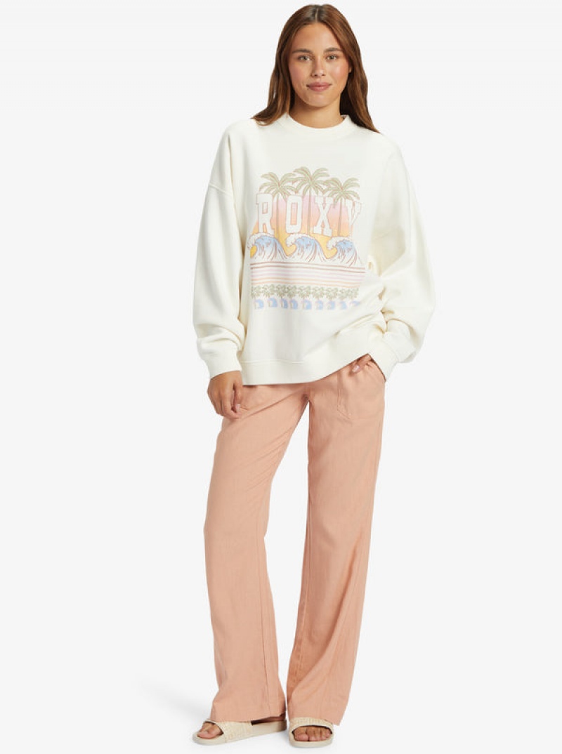 Roxy Lineup Oversized Crew Neck Kapucnis Pulóver | 5607934-RB