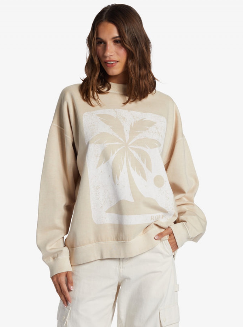 Roxy Lineup Oversized Crew Neck Nappali Ruha | 5740826-NR