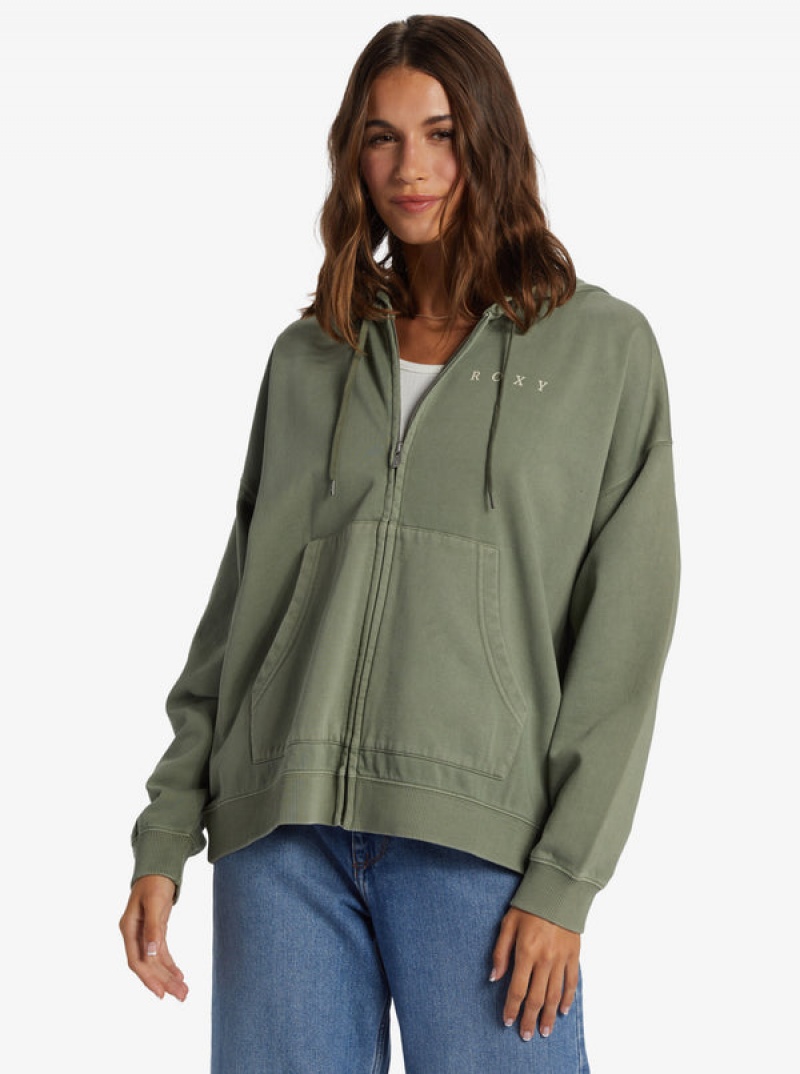 Roxy Lineup Oversized Zip-Up Kapucnis Pulóver | 2608475-YO