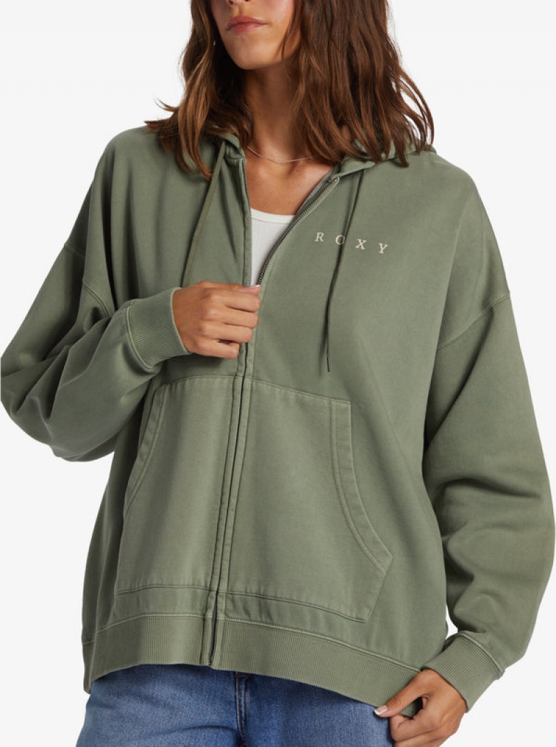 Roxy Lineup Oversized Zip-Up Kapucnis Pulóver | 2608475-YO