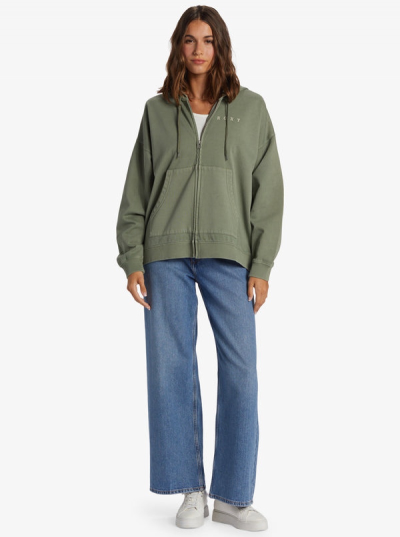 Roxy Lineup Oversized Zip-Up Kapucnis Pulóver | 2608475-YO