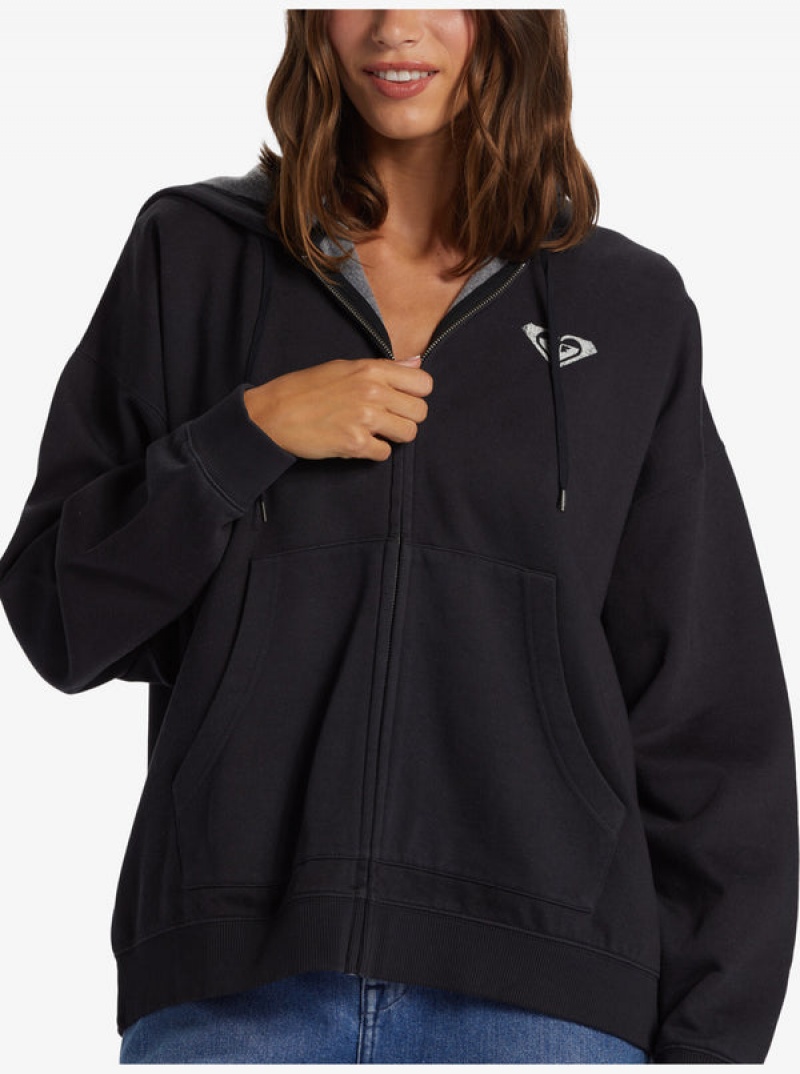 Roxy Lineup Oversized Zip-Up Kapucnis Pulóver | 2510896-NI