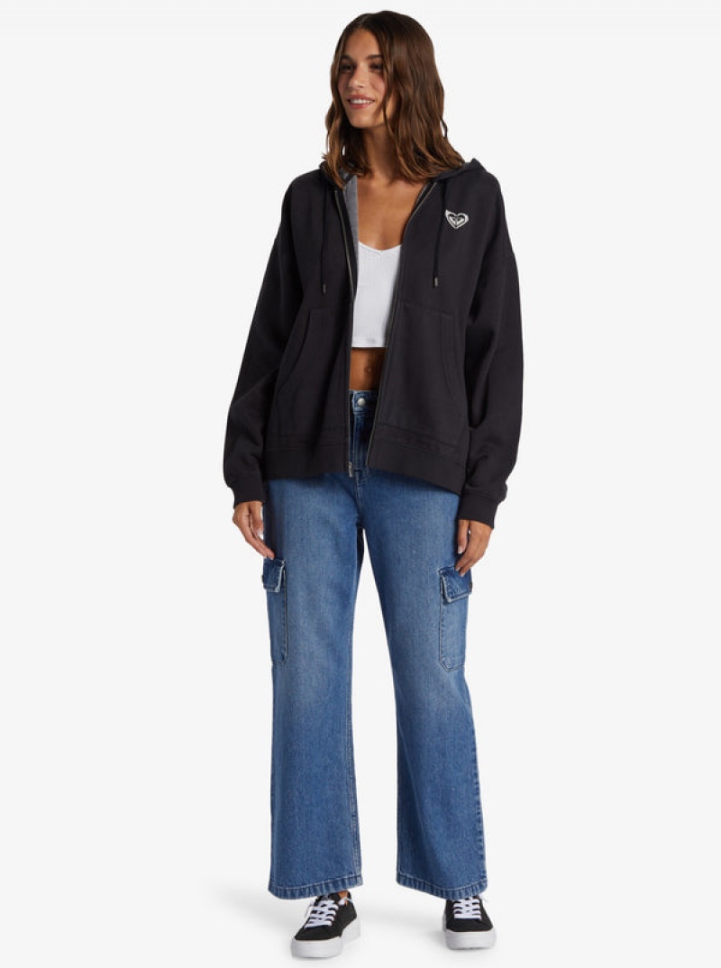 Roxy Lineup Oversized Zip-Up Kapucnis Pulóver | 2510896-NI