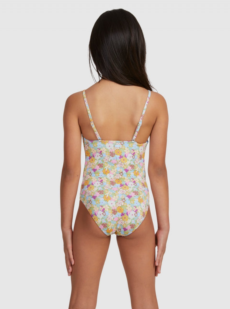 Roxy Nostalgic Seaside One-Piece Fürdőruha Lány | 7183269-KJ