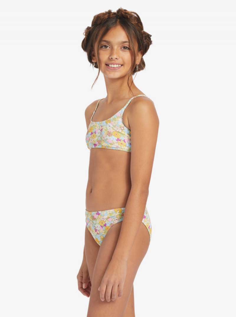 Roxy Nostalgic Seaside Two Piece Bralette Set Fürdőruha Lány | 2910476-WL