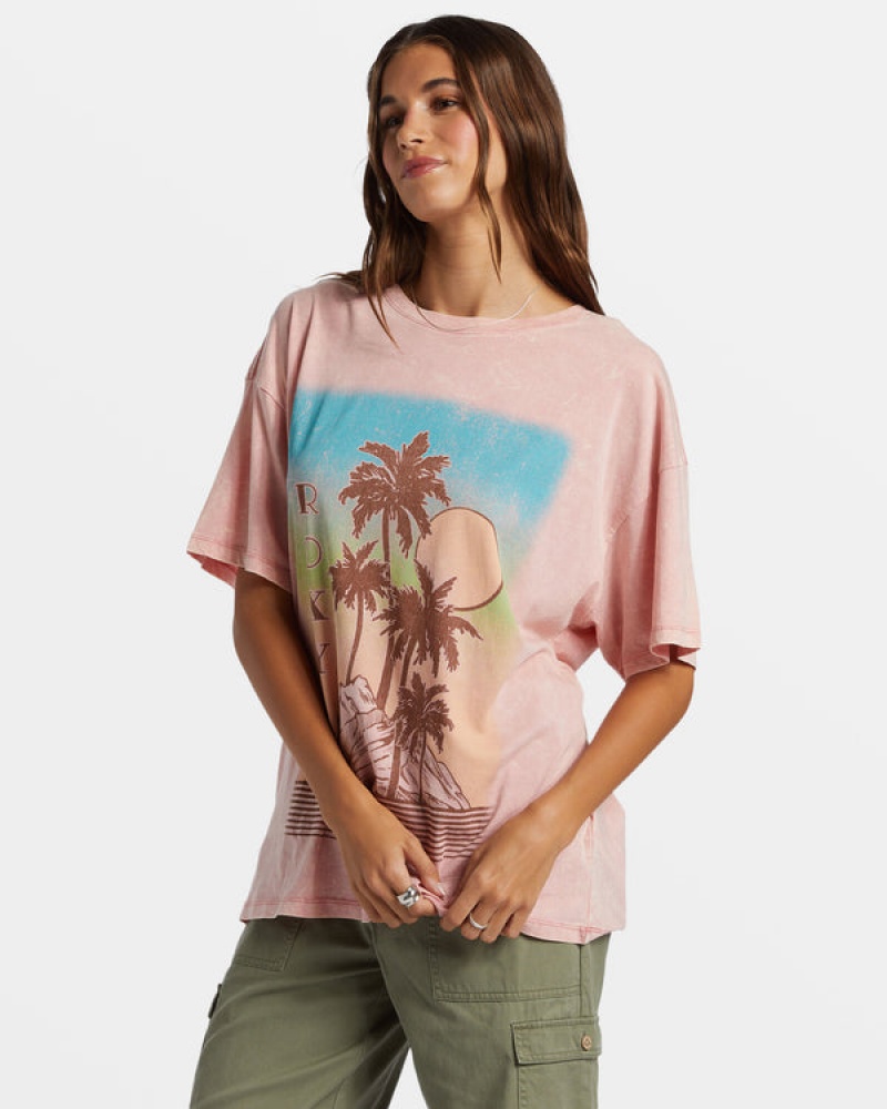 Roxy Palm Springs Oversized Póló | 8497560-TK