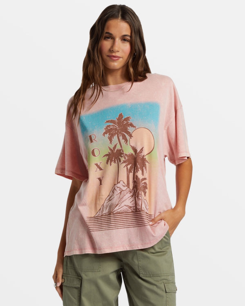 Roxy Palm Springs Oversized Póló | 8497560-TK