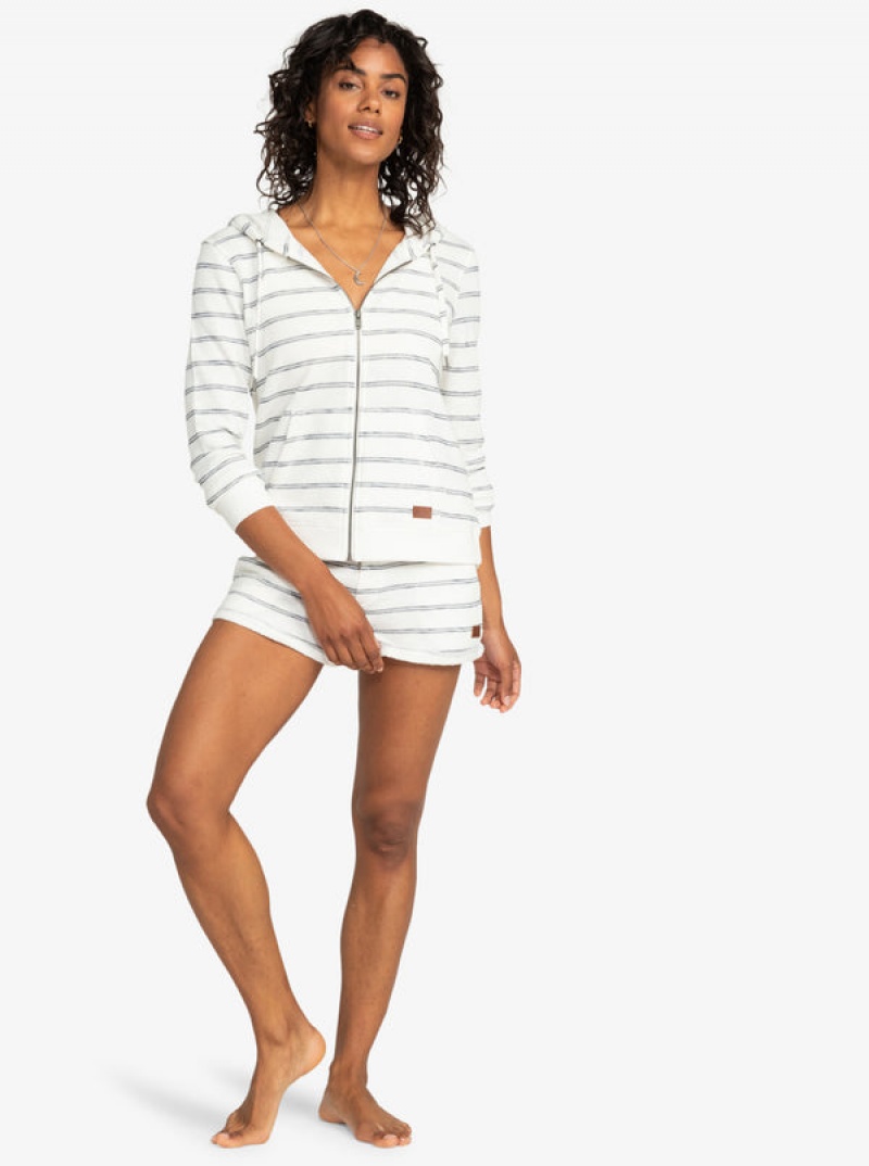 Roxy Perfect Wave Stripes Zip-Up Kapucnis Pulóver | 3918254-MI