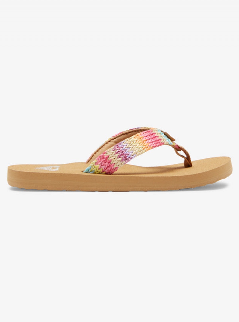 Roxy Porto Raffia Strandpapucs Lány | 8716503-IO