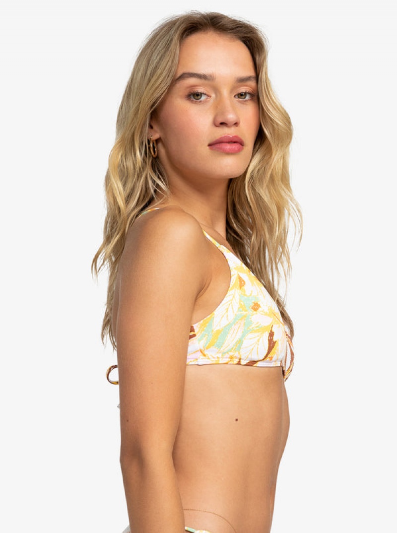 Roxy Printed Beach Classics Ba Athl Triangle Bikini Felsők | 5438267-QN