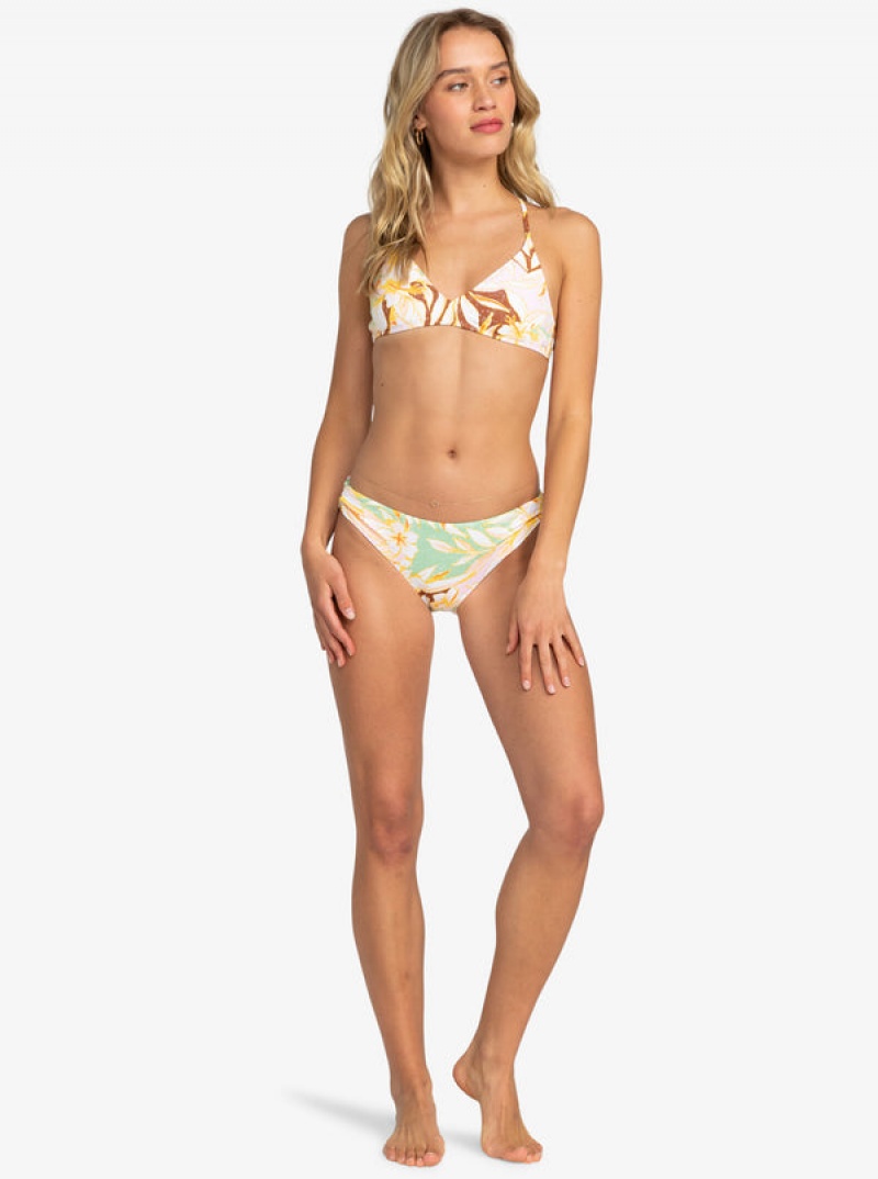 Roxy Printed Beach Classics Ba Athl Triangle Bikini Felsők | 5438267-QN