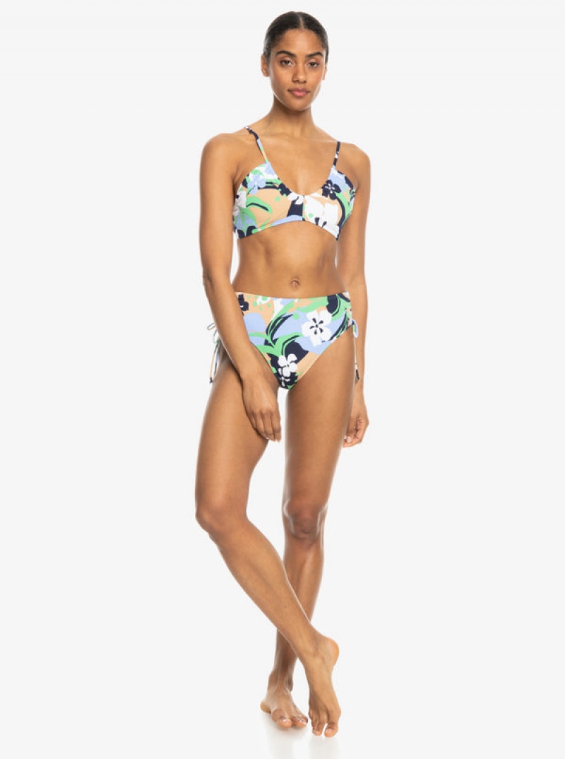 Roxy Printed Beach Classics Bra Bikini Felsők | 9652074-UA