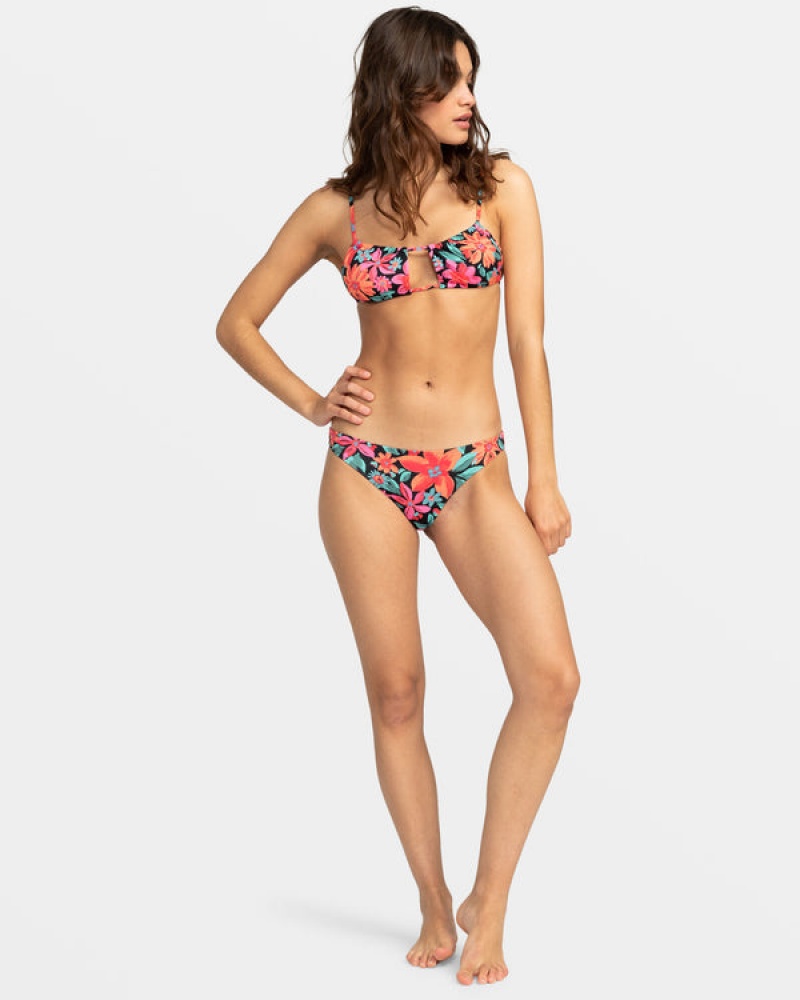 Roxy Printed Beach Classics Bralette Bikini Felsők | 8170639-LB