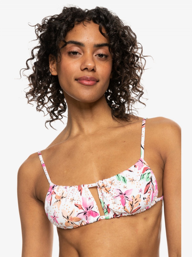 Roxy Printed Beach Classics Bralette Bikini Felsők | 6032597-RP