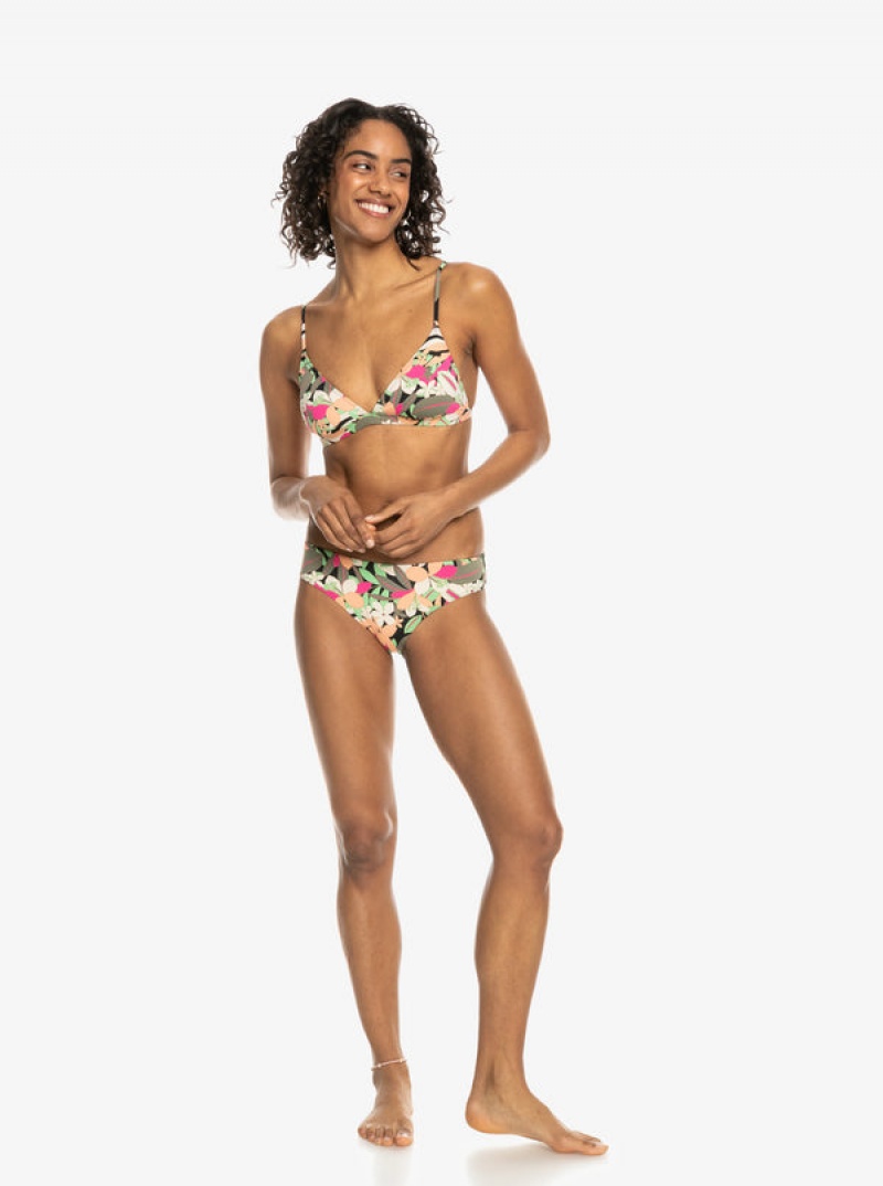 Roxy Printed Beach Classics Fixed Triangle Bikini Felsők | 6108359-MH