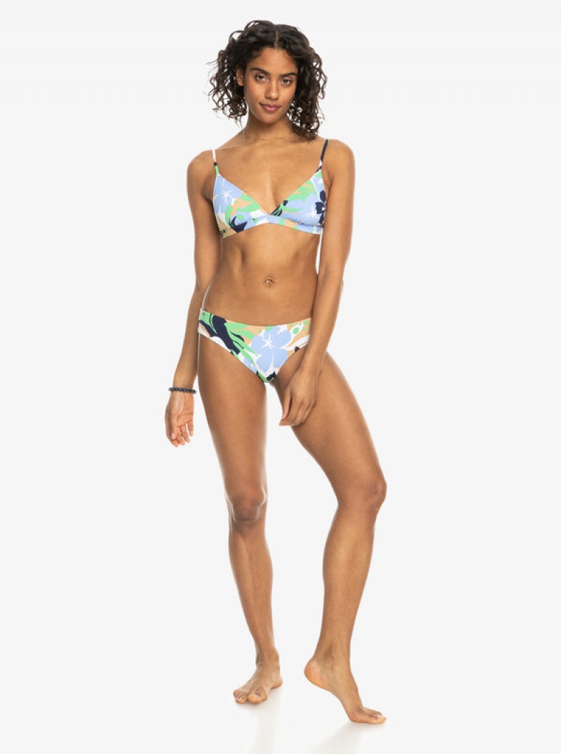 Roxy Printed Beach Classics Fixed Triangle Bikini Felsők | 2903416-LS