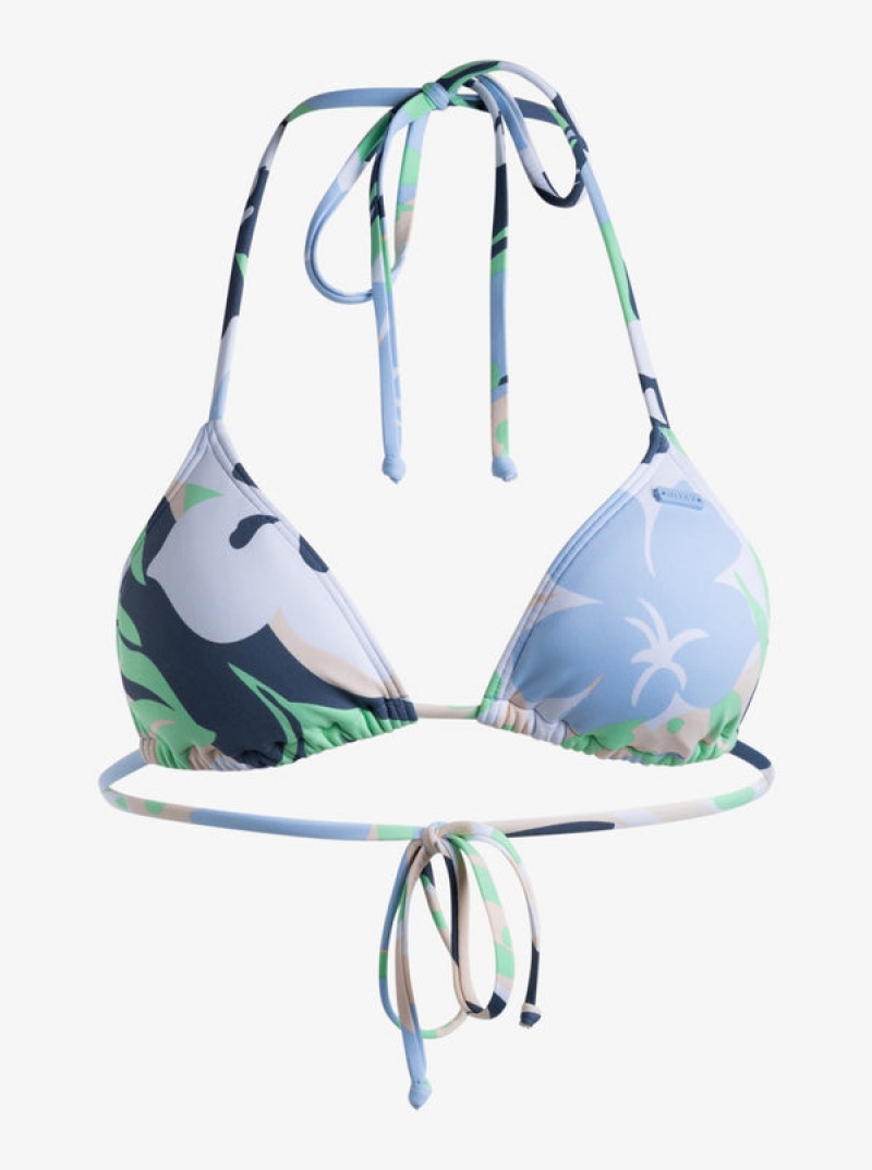 Roxy Printed Beach Classics Mini Tiki Tri Bikini Felsők | 2475830-RO