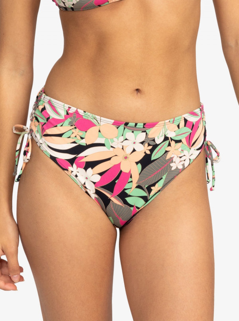 Roxy Printed Beach Classics Moderate Side-Tie Bikini Alsó | 2148975-TO