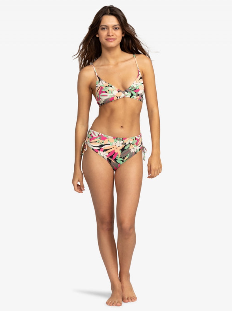 Roxy Printed Beach Classics Moderate Side-Tie Bikini Alsó | 2148975-TO