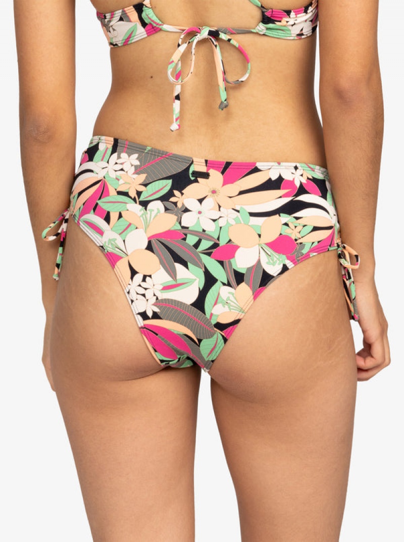 Roxy Printed Beach Classics Moderate Side-Tie Bikini Alsó | 2148975-TO