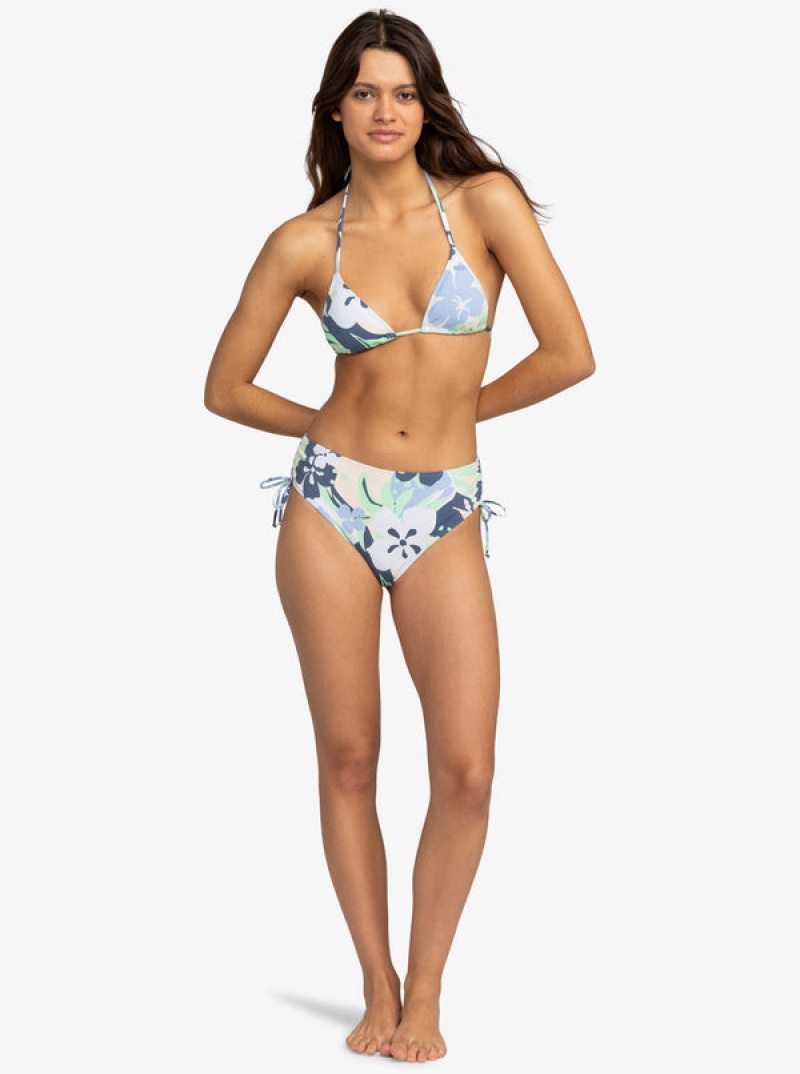 Roxy Printed Beach Classics Moderate Side-Tie Bikini Alsó | 4307169-BD