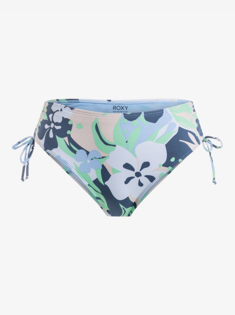 Roxy Printed Beach Classics Moderate Side-Tie Bikini Alsó | 4307169-BD