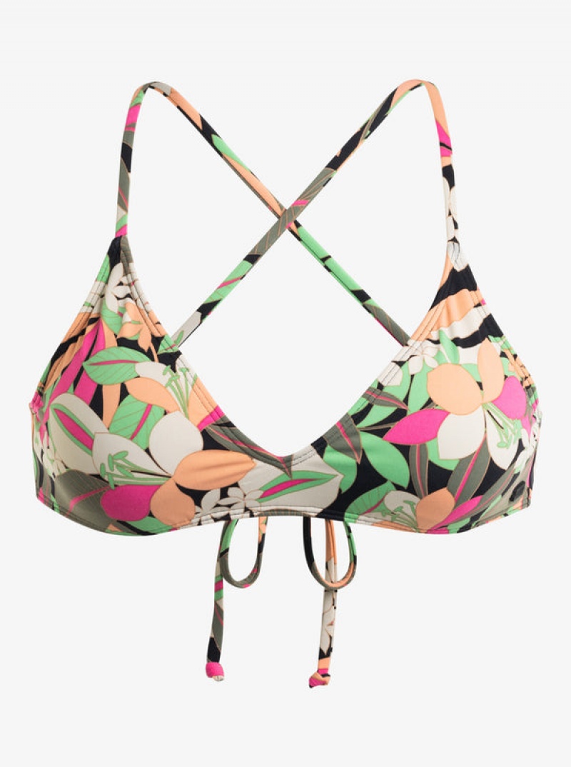 Roxy Printed Beach Classics Pántos Bra Bikini Felsők | 9513480-FR