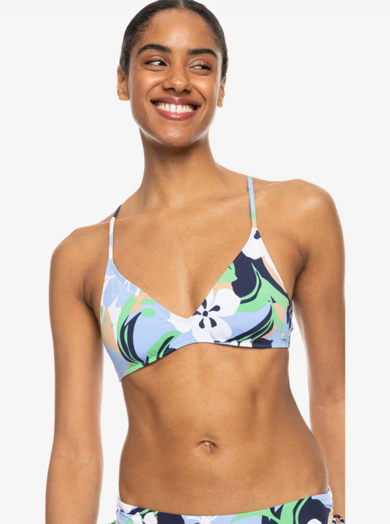 Roxy Printed Beach Classics Pántos Bra Bikini Felsők | 9634708-NZ