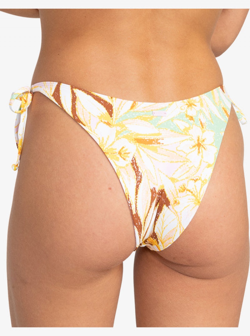 Roxy Printed Beach Classics Tie Side High Leg Cheeky Bikini Alsó | 6794052-HU