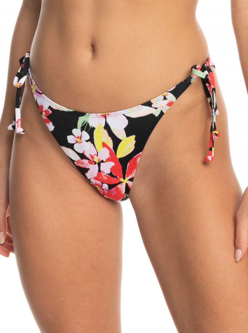 Roxy Printed Beach Classics Tie Side High Leg Cheeky Bikini Alsó | 2361507-XT