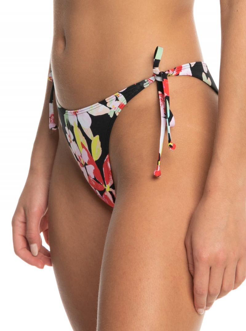 Roxy Printed Beach Classics Tie Side High Leg Cheeky Bikini Alsó | 2361507-XT