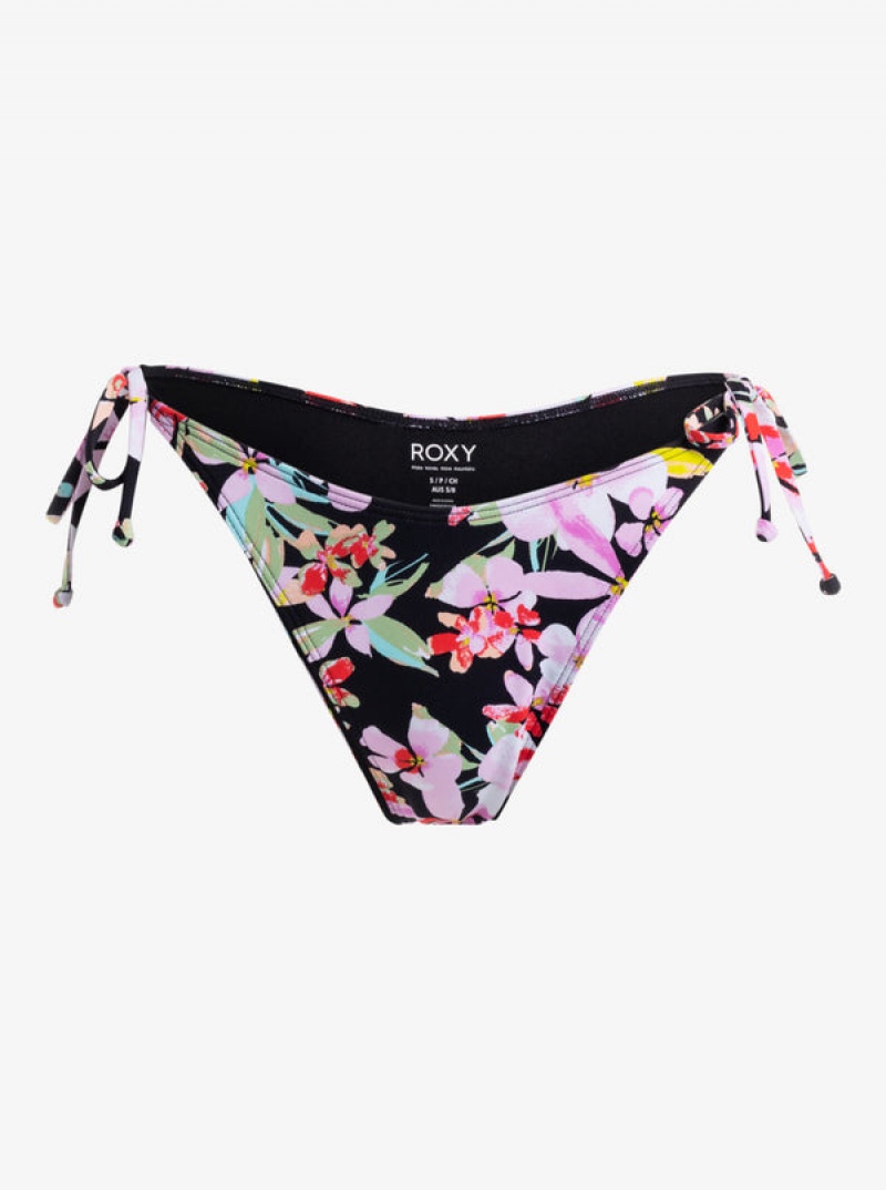 Roxy Printed Beach Classics Tie Side High Leg Cheeky Bikini Alsó | 2361507-XT