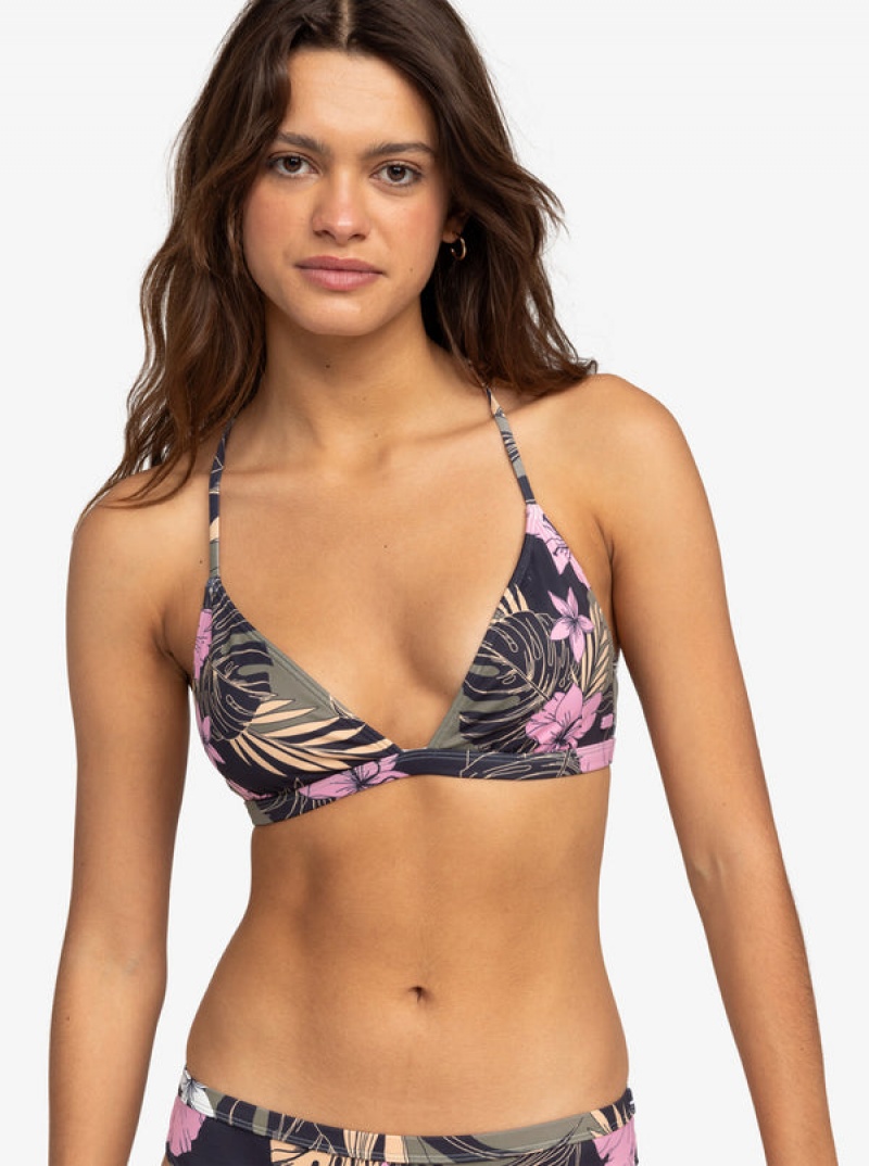 Roxy Pro The Cut Back Fixed Triangle Bikini Felsők | 2930467-XB