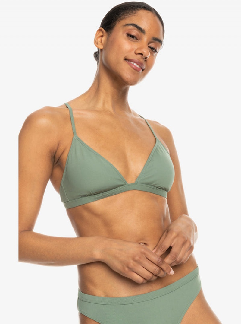 Roxy Pro The Cut Back Triangle Bikini Felsők | 9026531-GW