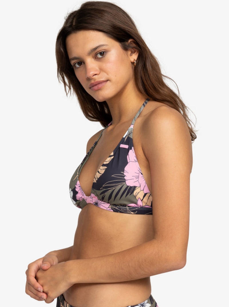 Roxy Pro The True Air Tiki Triangle Bikini Felsők | 6178293-HX