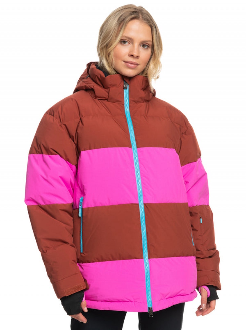 Roxy ROWLEY Block Puffer Technical Snowboardkabát | 7486192-EK