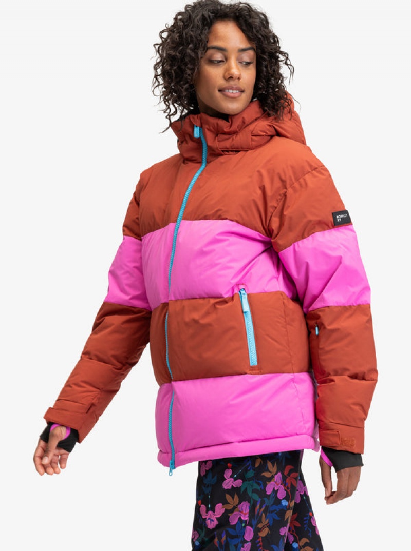 Roxy ROWLEY Block Puffer Technical Snowboardkabát | 7486192-EK