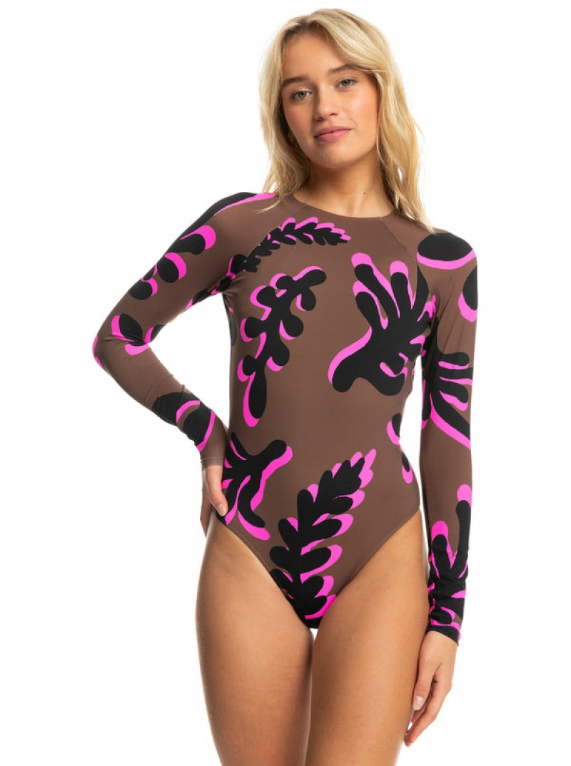 Roxy ROWLEY Long Sleeve One-Piece Fürdőruha | 6012935-JZ