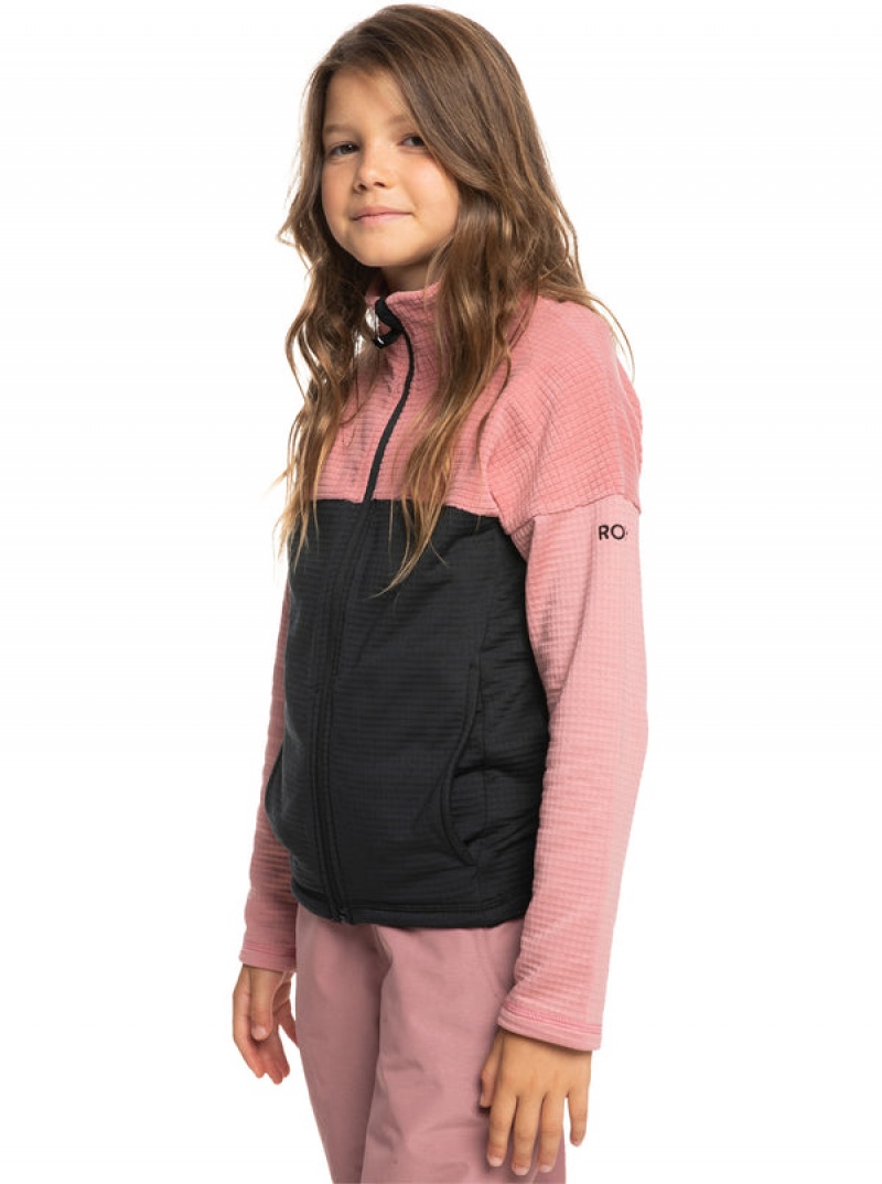 Roxy Sidley Technical Zip-Up Fleece Snowboardkabát Lány | 7394651-OX