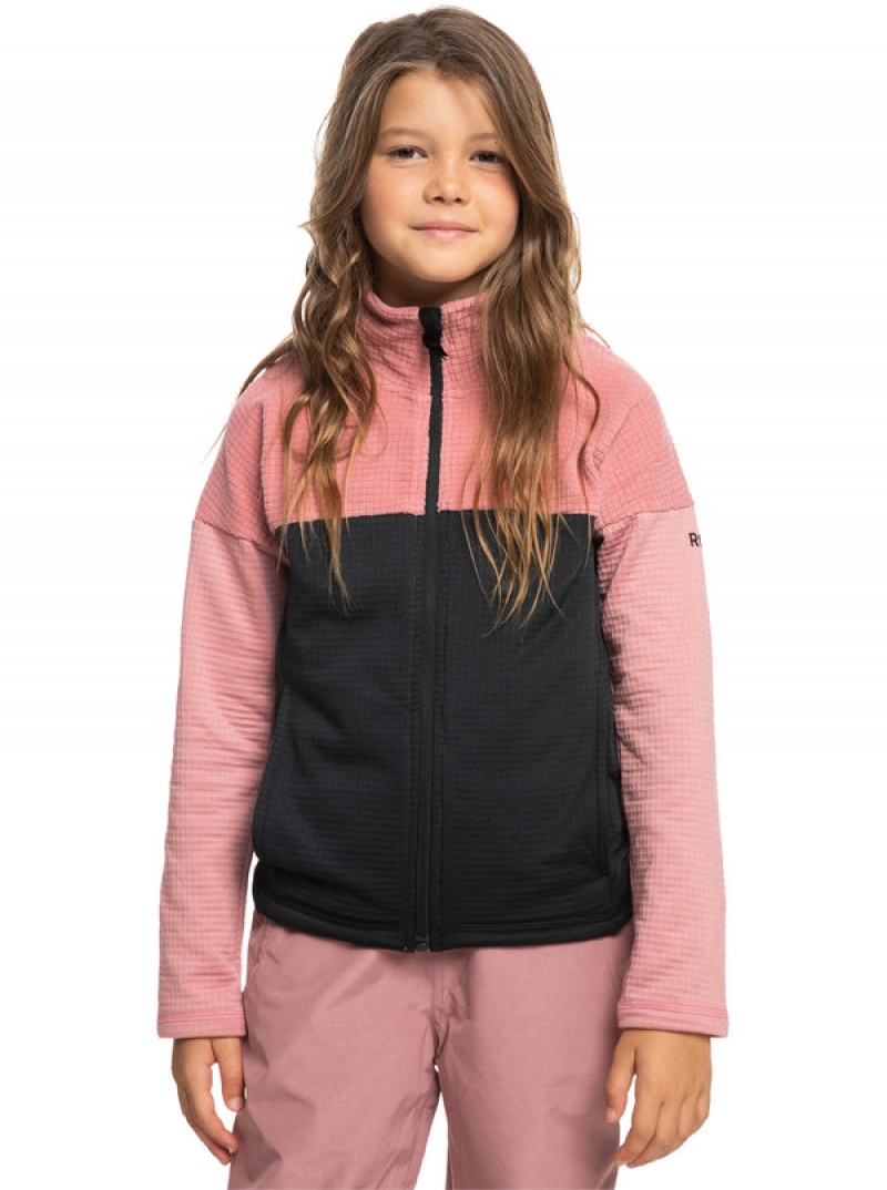 Roxy Sidley Technical Zip-Up Fleece Snowboardkabát Lány | 7394651-OX