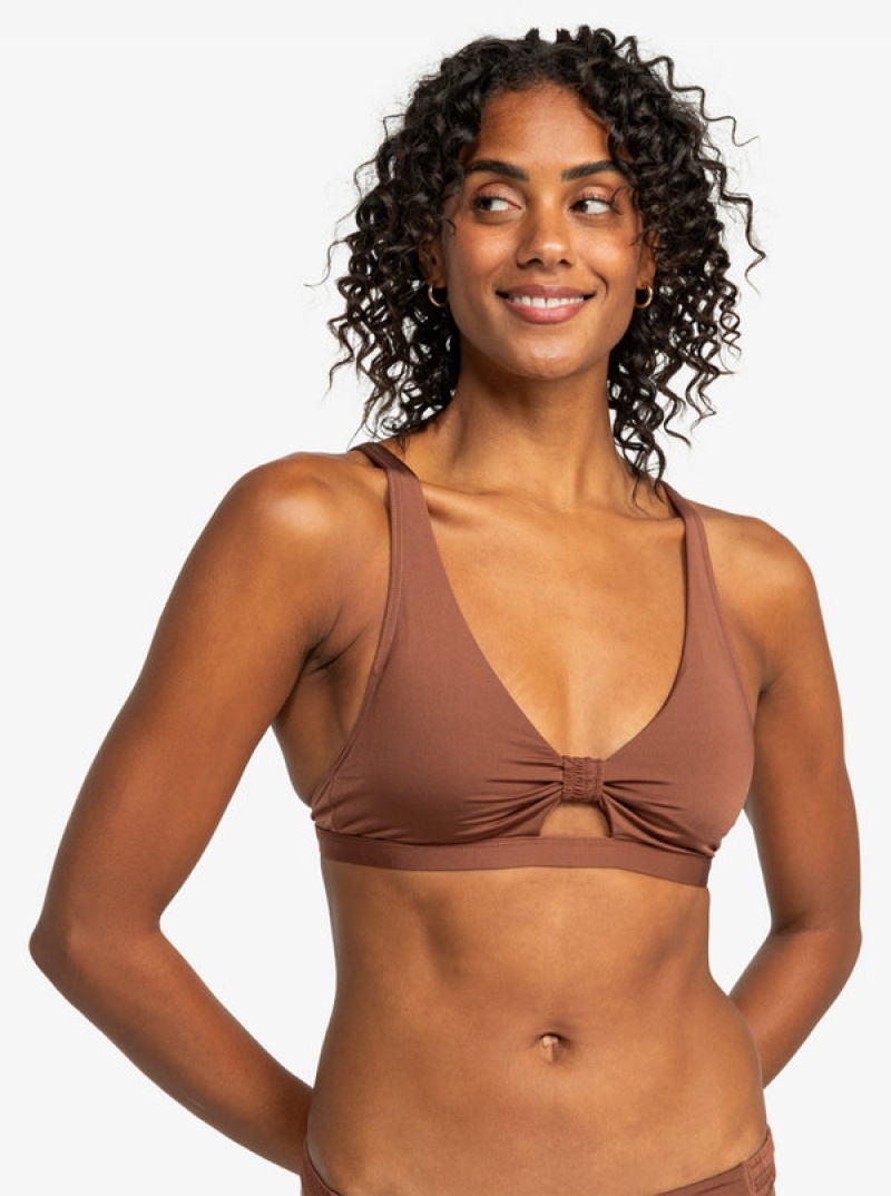 Roxy Silky Island Elongated Bra Bikini Felsők | 7942563-UZ