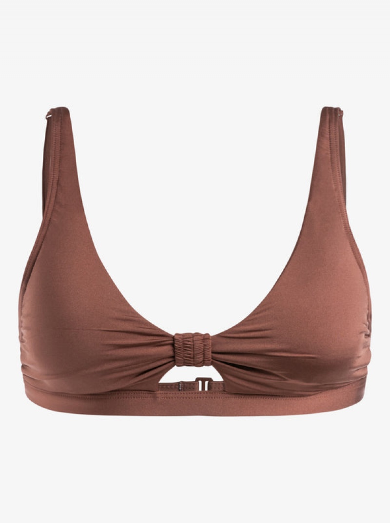 Roxy Silky Island Elongated Bra Bikini Felsők | 7942563-UZ