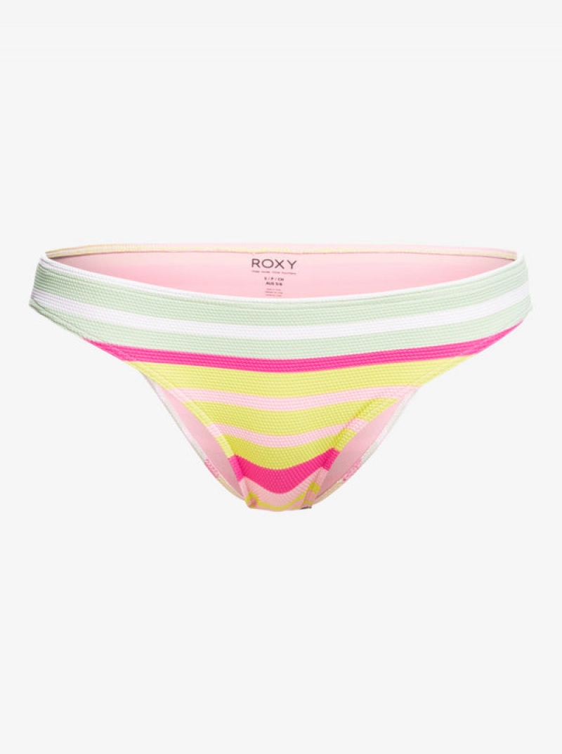 Roxy Stripe Soul Mid Derekú Bikini Alsó | 7209538-QR