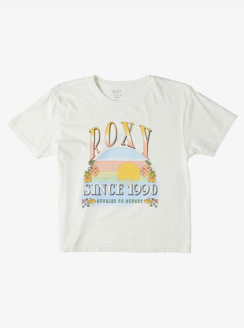 Roxy Sunrise To Sunset Oversized Boyfriend Póló Lány | 1709643-GT