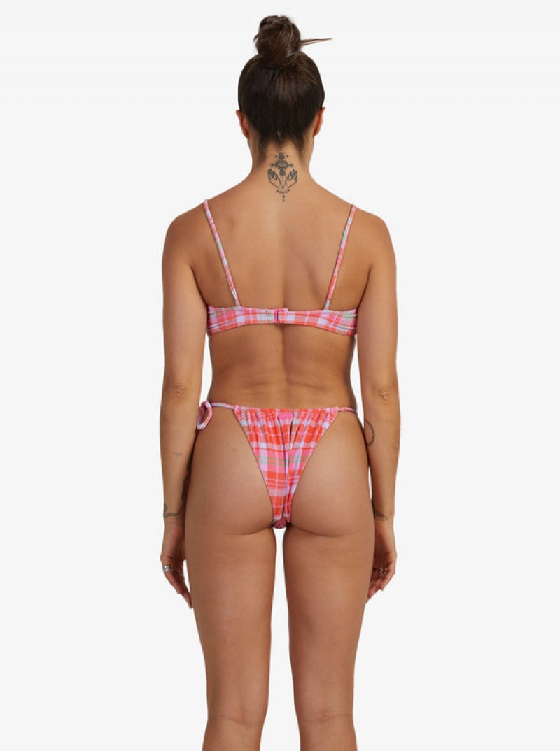 Roxy Tartan Times Tie-Side Bikini Alsó | 7142890-KH