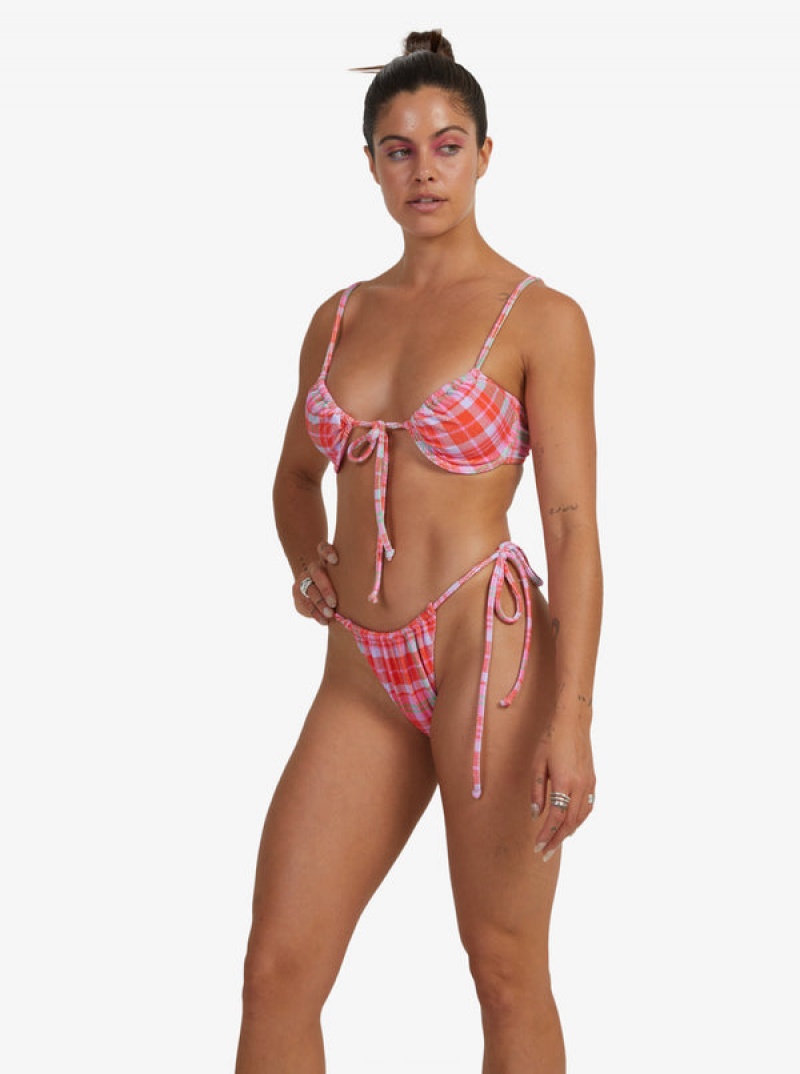 Roxy Tartan Times Tie-Side Bikini Alsó | 7142890-KH