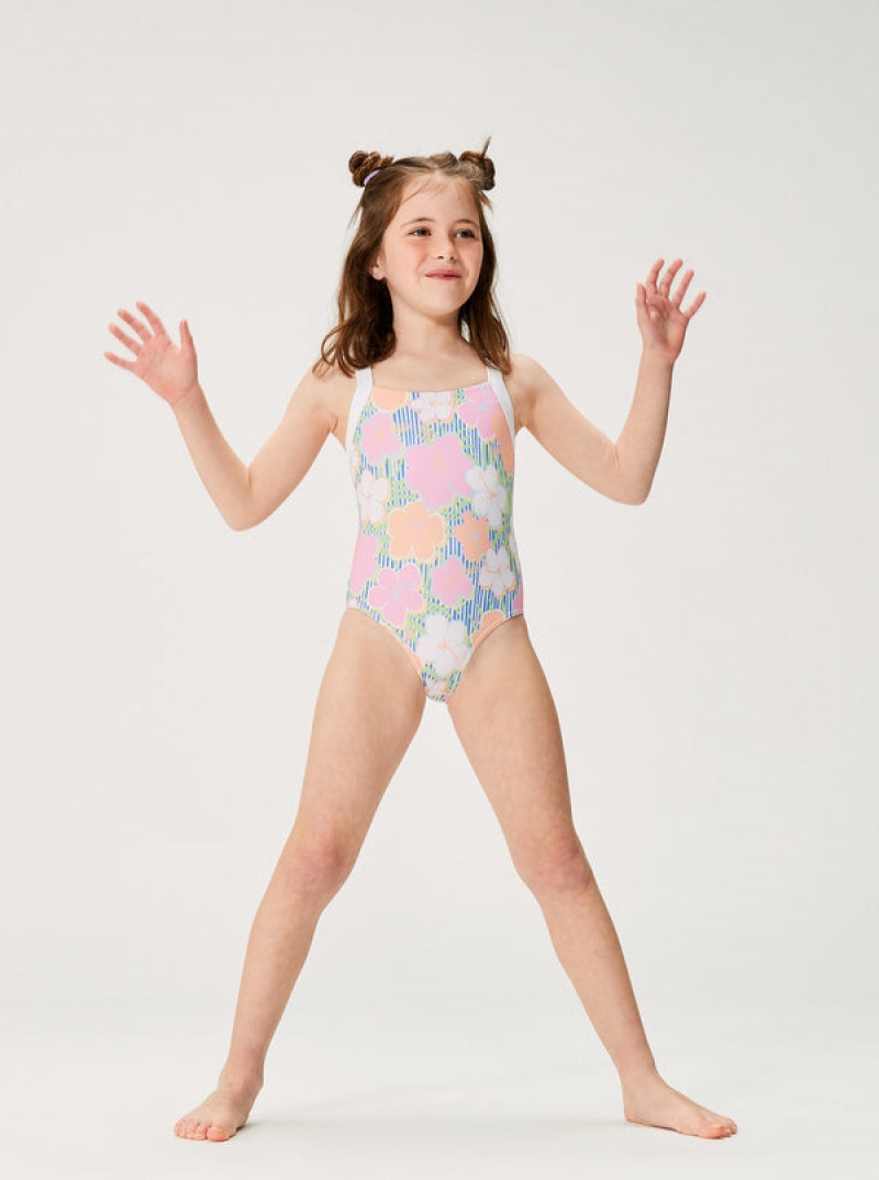 Roxy Tiny Flower One-Piece Fürdőruha Lány | 2670394-CY