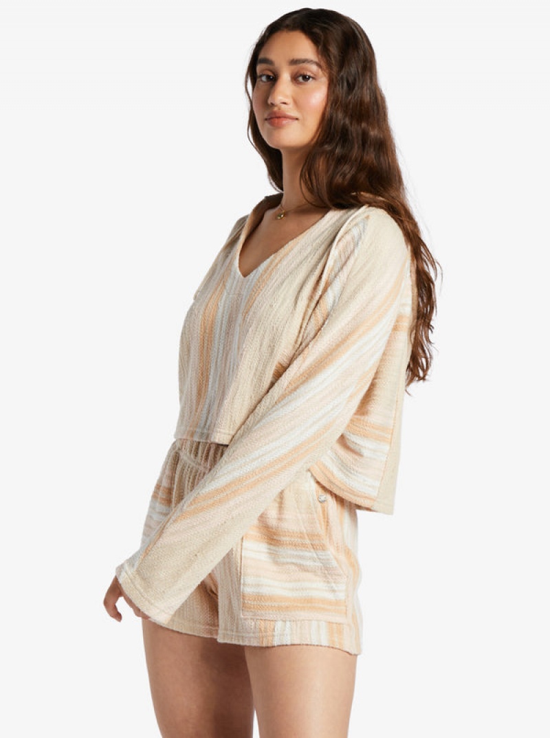 Roxy Todos Santos Poncho Stílusok Kapucnis Pulóver | 8790254-EX