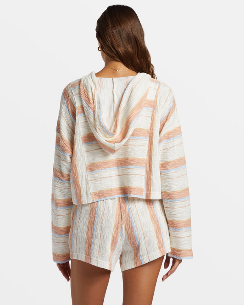 Roxy Todos Santos Poncho Stílusok Kapucnis Pulóver | 6419237-RB