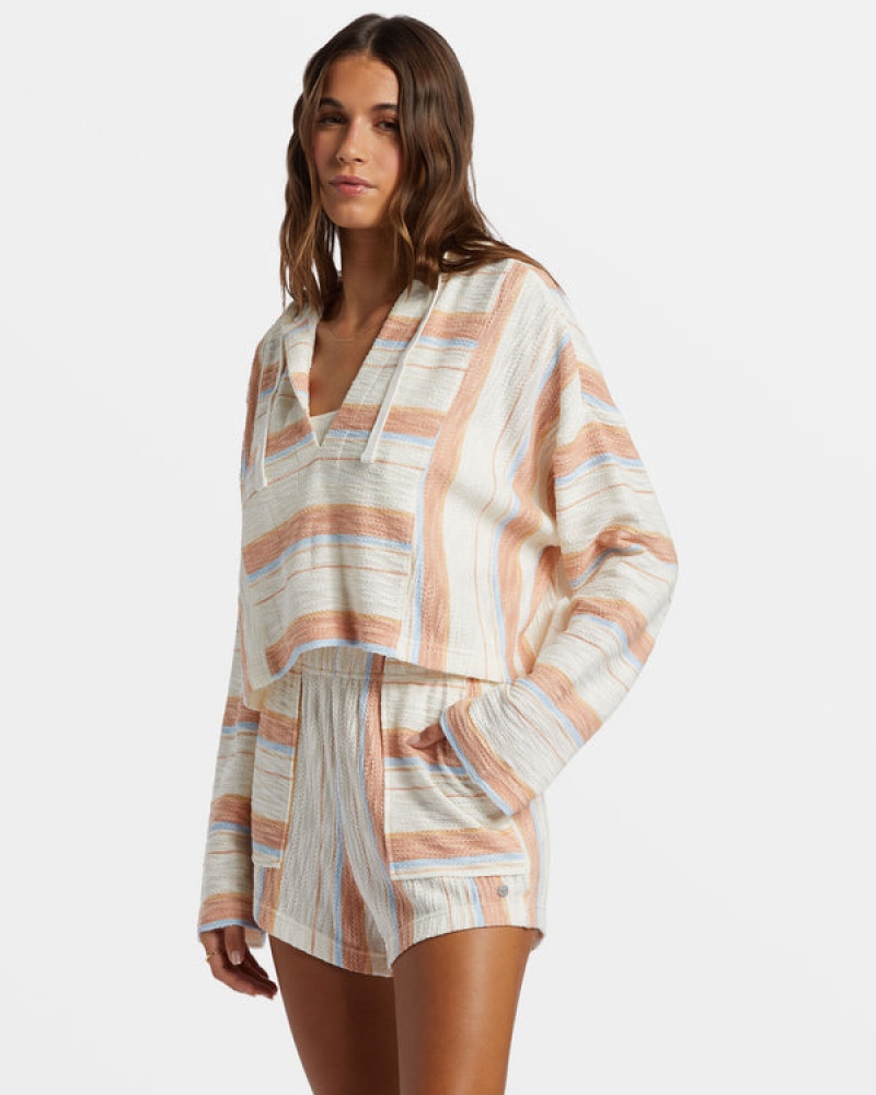 Roxy Todos Santos Poncho Stílusok Kapucnis Pulóver | 6419237-RB